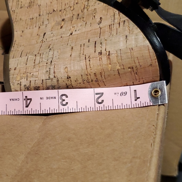 Franco Sarto wedge size 9 black sandals - Picture 5 of 5